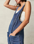Denim Adjustable Shoulder High Roller Jumpsuit SKJ150 - SWEETKAMA