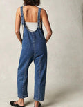Denim Adjustable Shoulder High Roller Jumpsuit SKJ150 - SWEETKAMA