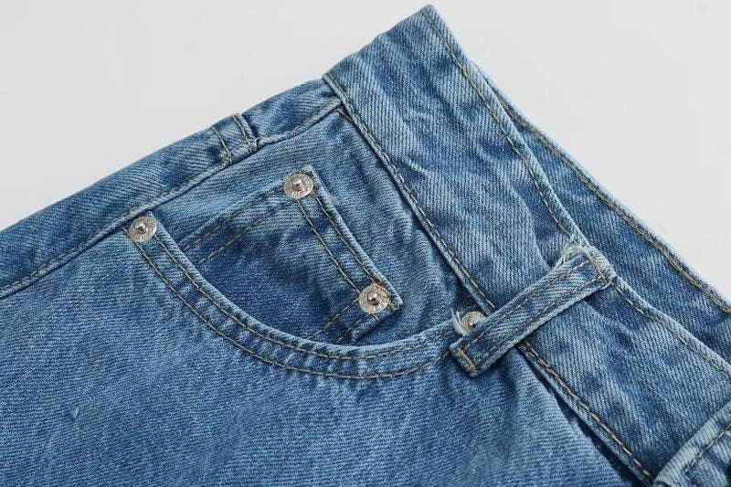 Denim Solid Color High Waist Women Daily Skirt E47734 - SWEETKAMA