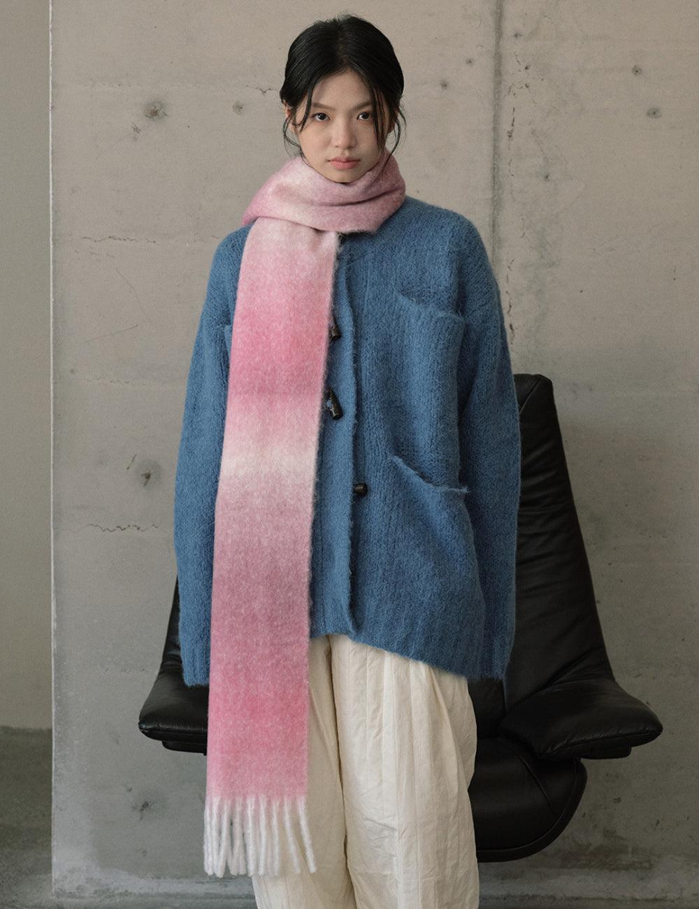 Ladies Gradient Color Simple Scarf YN037
