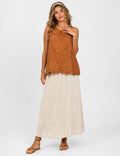 Embroidered Sleeveless Blouse - Elegant out tops - Sweetkama Wholesale - 013