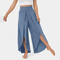 Elastic Waist Free Style Wide Leg Pants 23126 - SWEETKAMA