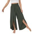 Elastic Waist Free Style Wide Leg Pants 23126 - SWEETKAMA