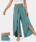 Elastic Waist Free Style Wide Leg Pants 23126 - SWEETKAMA