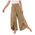 Elastic Waist Free Style Wide Leg Pants 23126 - SWEETKAMA