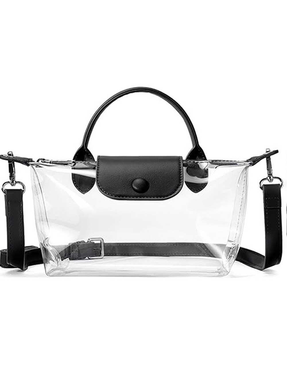 Ladies Transparent Jelly PVC Crossbody Handbag