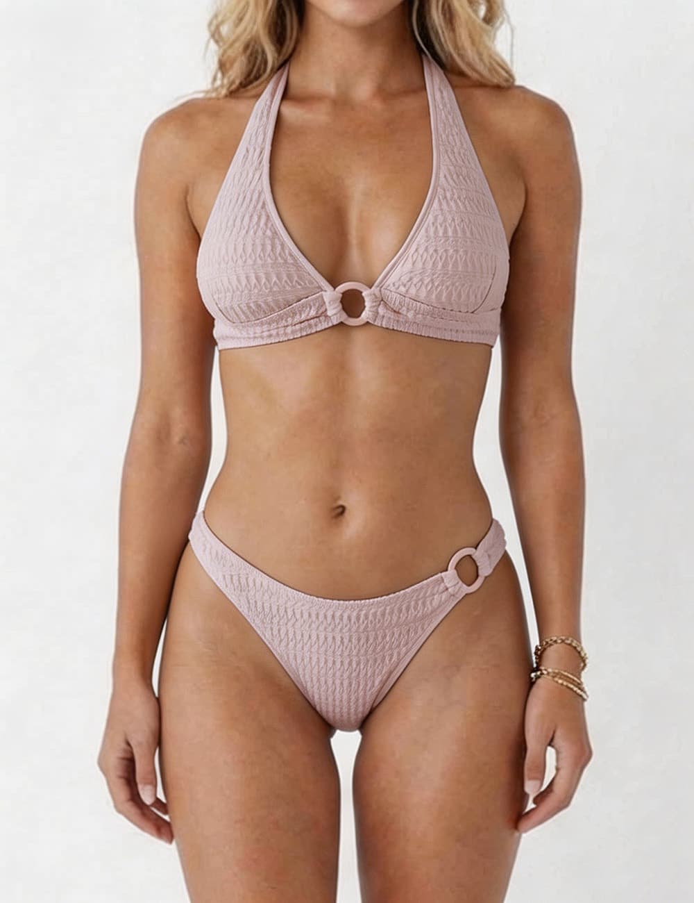 Halter Triangle Bikini Set - Sweetkama Wholesale - #3719