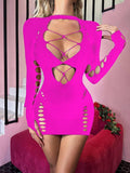 Fishnet Bodysuit Mesh Teddy Sexy Lingerie Dress w635 - SWEETKAMA