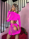 Fishnet Bodysuit Mesh Teddy Sexy Lingerie Dress w635 - SWEETKAMA