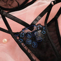 Floral Embroidery Sexy Lingerie Set 2267 - SWEETKAMA