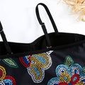 Floral Print Multicolor One Piece Swimwear with Cover Y82 - SWEETKAMA