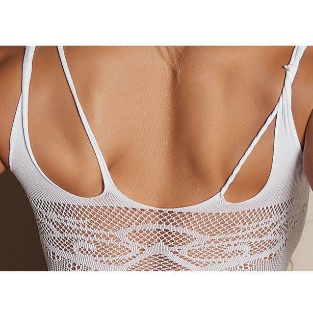 Glow in The Dark Sexy See Through Fishnet Bodystocking YGWW-1 - SWEETKAMA