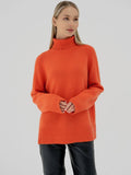 Half High Collar Solid Color Loose Sweater MY0048 - SWEETKAMA