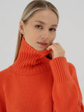 Half High Collar Solid Color Loose Sweater MY0048 - SWEETKAMA