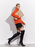 Half High Collar Solid Color Loose Sweater MY0048 - SWEETKAMA