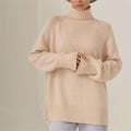 Half High Collar Solid Color Loose Sweater MY0048 - SWEETKAMA