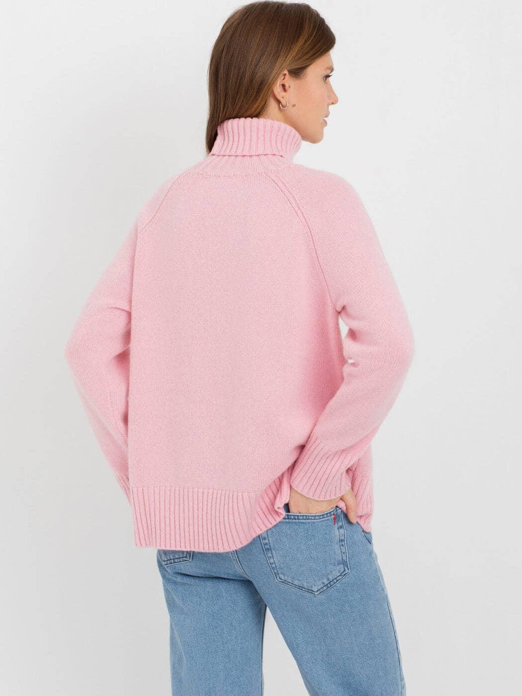 Half High Collar Solid Color Loose Sweater MY0048 - SWEETKAMA