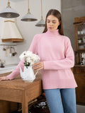 Half High Collar Solid Color Loose Sweater MY0048 - SWEETKAMA