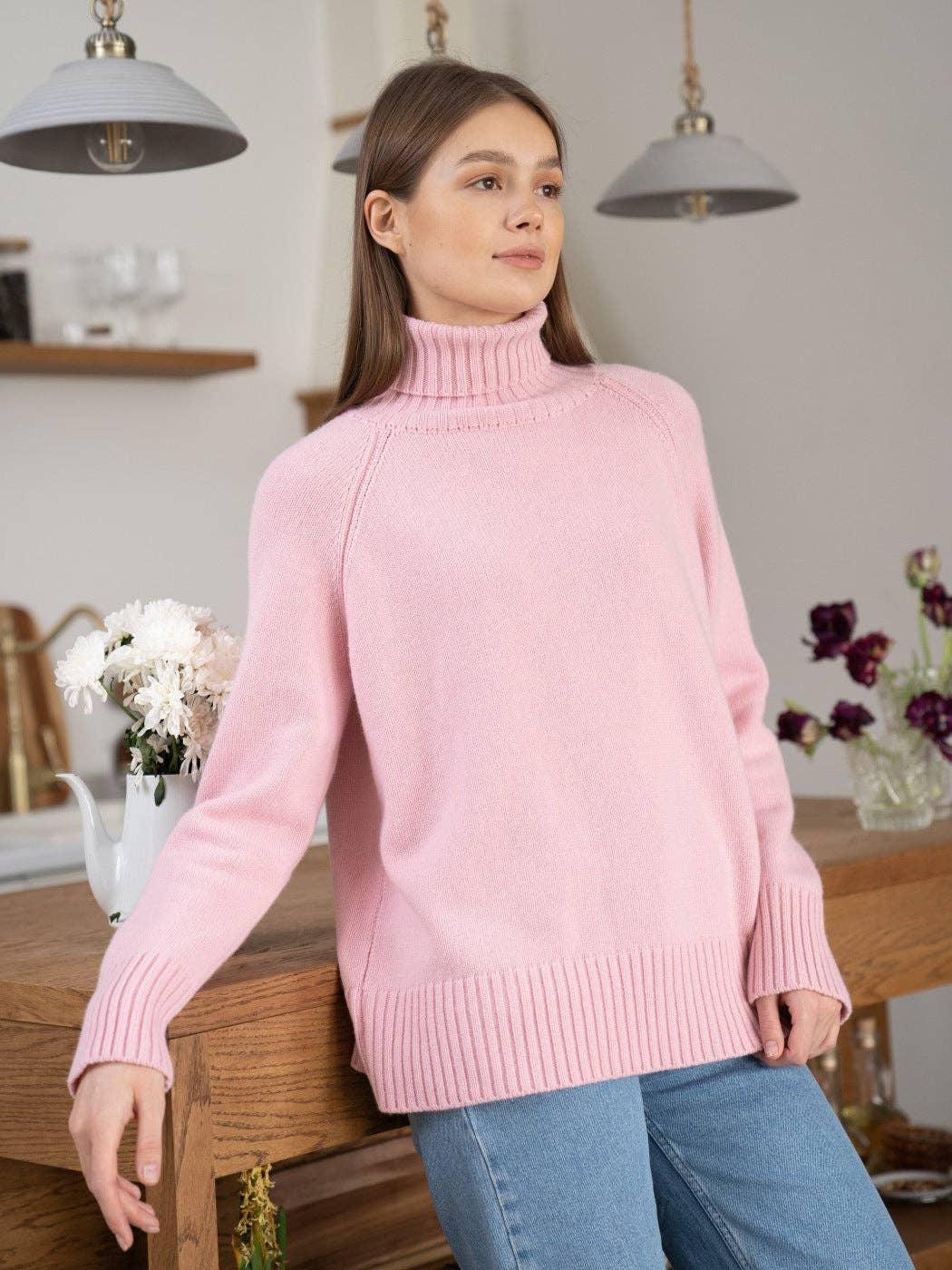 Half High Collar Solid Color Loose Sweater MY0048 - SWEETKAMA
