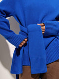 Half High Collar Solid Color Loose Sweater MY0048 - SWEETKAMA