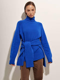Half High Collar Solid Color Loose Sweater MY0048 - SWEETKAMA
