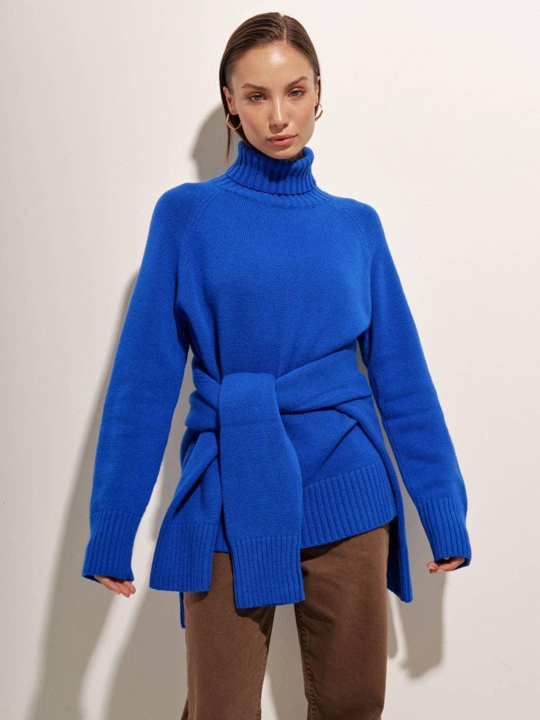 Half High Collar Solid Color Loose Sweater MY0048 - SWEETKAMA