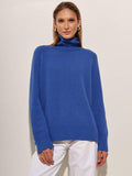 Half High Collar Solid Color Loose Sweater MY0048 - SWEETKAMA
