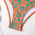 Halter Leopard Print 2PCS Bikini Set with Cover Y182 - SWEETKAMA