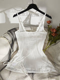 Hollow Mesh Perspective Lace Chemise HF-4166 - SWEETKAMA