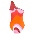Inregular Print One Piece Swimwear with Cover Y168 - SWEETKAMA