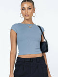 Ladies Backless Solid Color Daily Crop Top ESVJ - SWEETKAMA