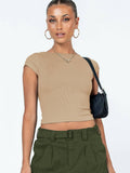 Ladies Backless Solid Color Daily Crop Top ESVJ - SWEETKAMA
