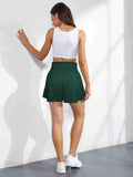Ladies Bowknot Solid Color Daily Ruffled Short GKDG - SWEETKAMA