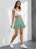 Ladies Bowknot Solid Color Daily Ruffled Short GKDG - SWEETKAMA