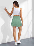 Ladies Bowknot Solid Color Daily Ruffled Short GKDG - SWEETKAMA