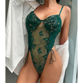 Ladies Butterfly Embroidery Sexy Teddy W490 - SWEETKAMA