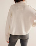 Ladies Button Front Dropped Shoulder Cardigan SKT529 - SWEETKAMA