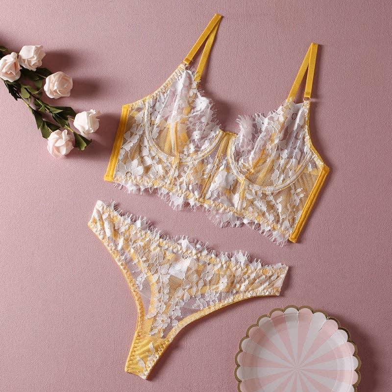 Ladies Charm Lace Sexy Lingerie Set R0681A - SWEETKAMA