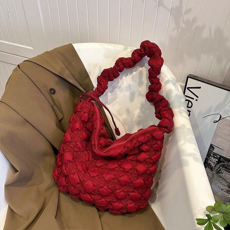 Ladies Cloud Bag Puffer Looking Lightweight Handbag SKAB013 - SWEETKAMA