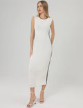 Ladies Color Block Bodycon Knit Midi Dress SKD276 - SWEETKAMA