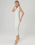 Ladies Color Block Bodycon Knit Midi Dress SKD276 - SWEETKAMA