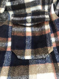 Ladies Color Block Long Sleeves Plaid Shirt FF-80193 - SWEETKAMA