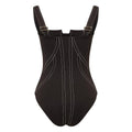 Ladies Color Block One Piece Swimwear with Pants Y361 - SWEETKAMA