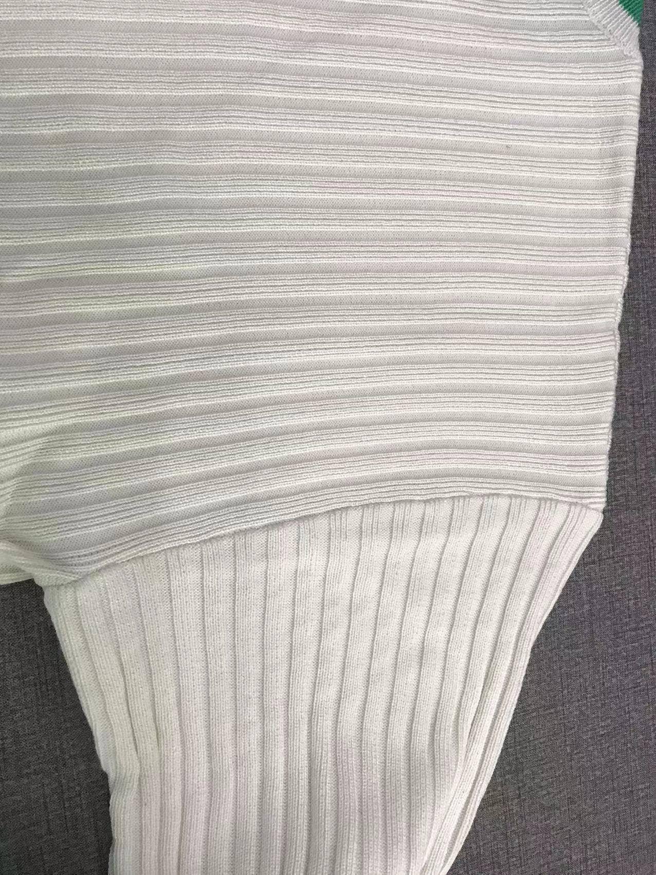 Ladies Color Block Short Top Split Pants Knit Set FQS1415 - SWEETKAMA
