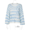 Ladies Crochet Knitted Rainbow Sweater T2A1 - SWEETKAMA