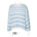 Ladies Crochet Knitted Rainbow Sweater T2A1 - SWEETKAMA