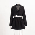 Ladies Crop Blazer and Pleated Skirt Sets TZ0119 - SWEETKAMA