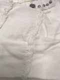 Ladies Denim Pockets Lapel Metal Loose Shirt 32131 - SWEETKAMA