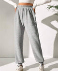 Ladies Elastic Waist Jogger Pants Sweatpants 1009 - SWEETKAMA