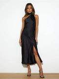 Ladies Elegant Backless Daily Midi Dress GQRZ - SWEETKAMA